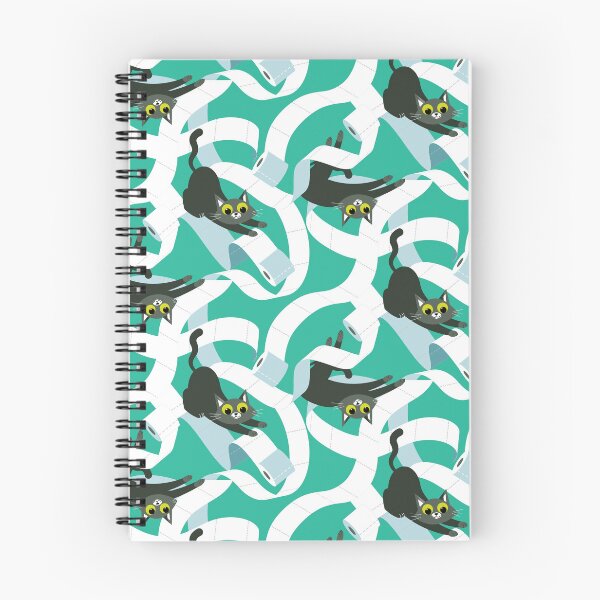 Item preview, Cats & Toilet Paper - turquoise background designed and sold by pakanta.