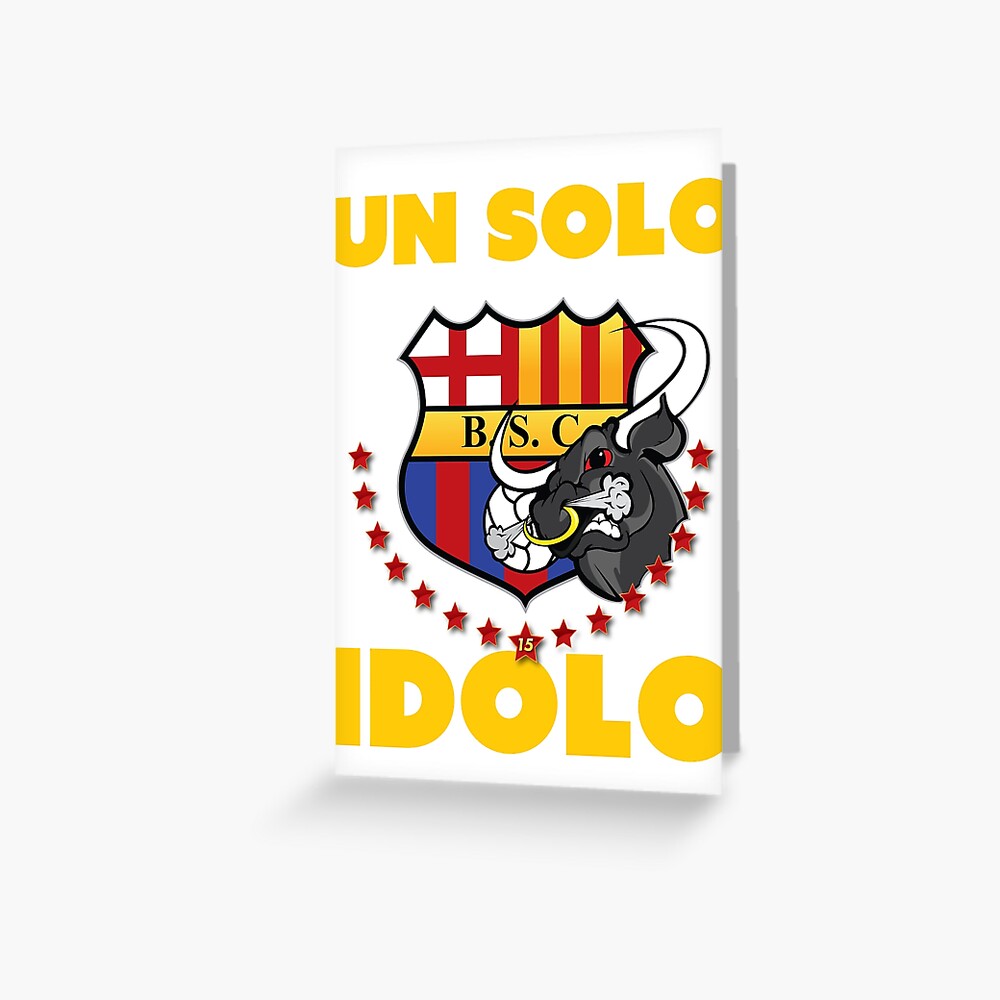 Tarjetas de felicitación «Barcelona Sporting Club & quot; Un solo Idolo &  quot;» de mqdesigns13 | Redbubble