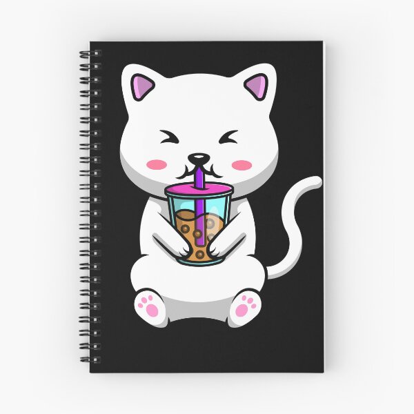 Item preview, Bubble Tea Lover Cute kawaii Cat designed and sold by Artistusha.