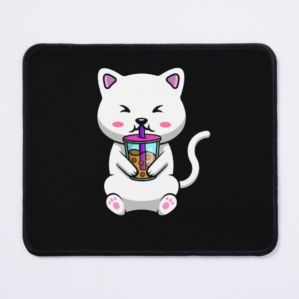 Item preview, Bubble Tea Lover Cute kawaii Cat designed and sold by Artistusha.