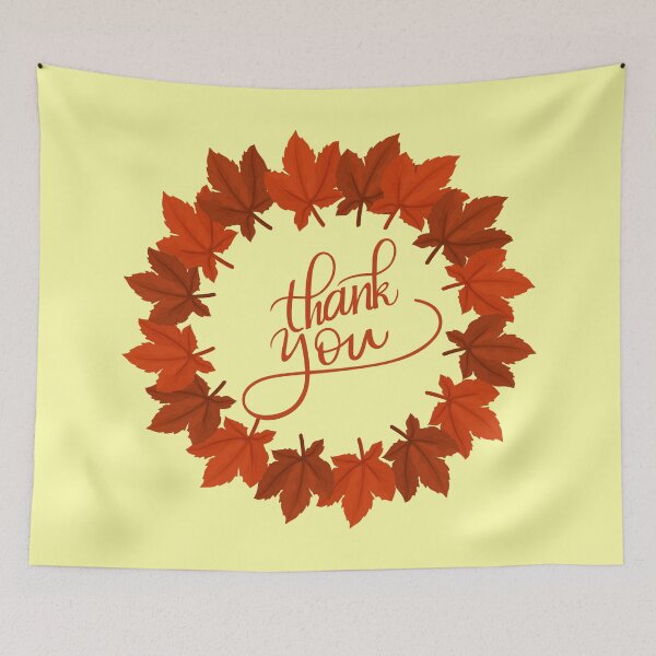 Item preview, Thank You Background With Autumn Leaves designed and sold by risingrocket.