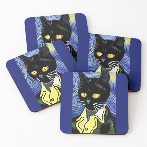 Item preview, Vincent van Mog (#57) Van Gogh cat [Create a set!] designed and sold by SolidEarthArt.