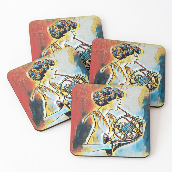 Item preview, Woman plays the flugelhorn designed and sold by Artbellachi.