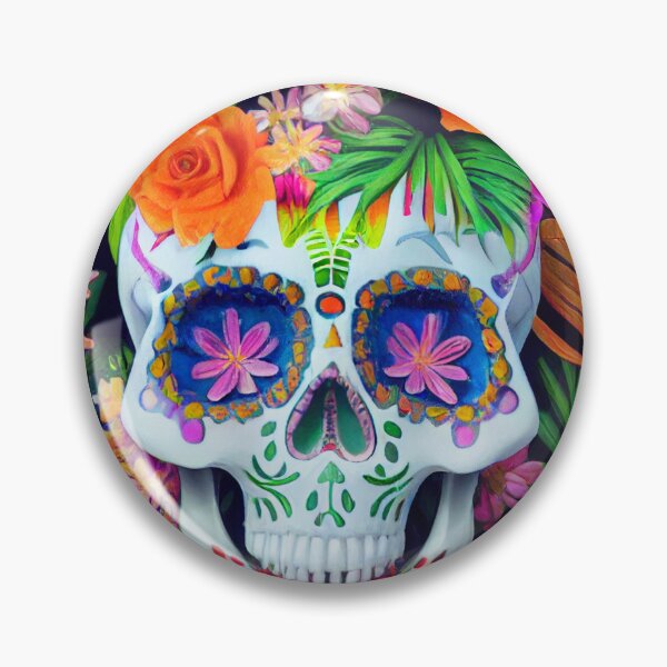 Item preview, Life Affirming Sugar Skull  designed and sold by GreyRoseDigital.