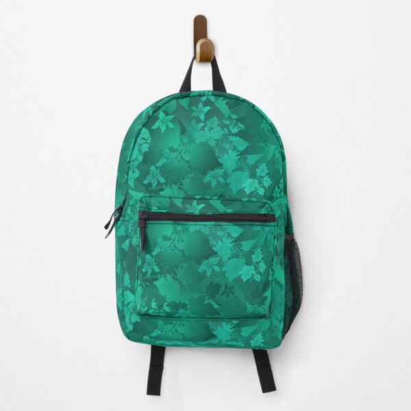 Item preview, Patrón de satén verde turquesa floral. designed and sold by fuzzyfox.