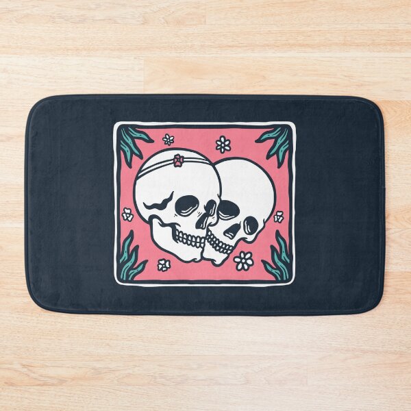 Item preview, Valentine's Couple Skulls designed and sold by rukurustudio.