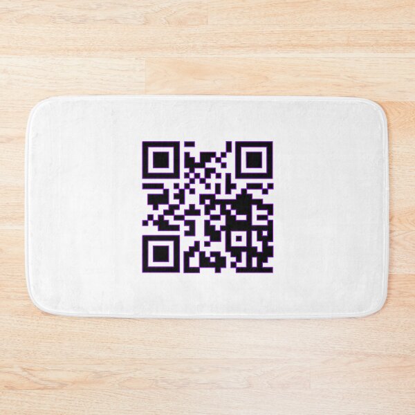 Aperçu de l'œuvre Autocollant de code QR Rick roll créée et vendue par GreenBubIe.