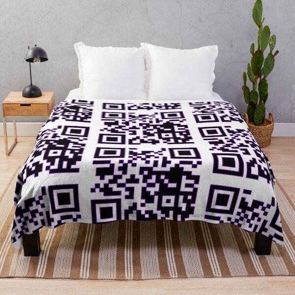 Aperçu de l'œuvre Autocollant de code QR Rick roll créée et vendue par GreenBubIe.