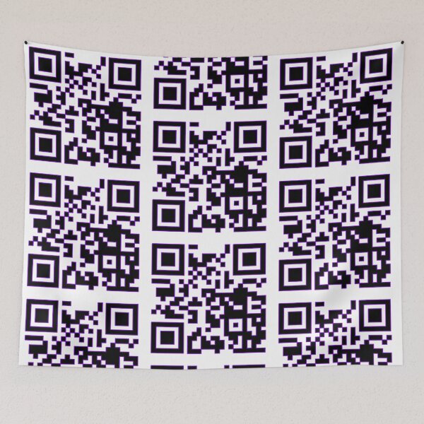 Artikelvorschau, Rick Roll QR-Code-Aufkleber entworfen und verkauft von GreenBubIe.