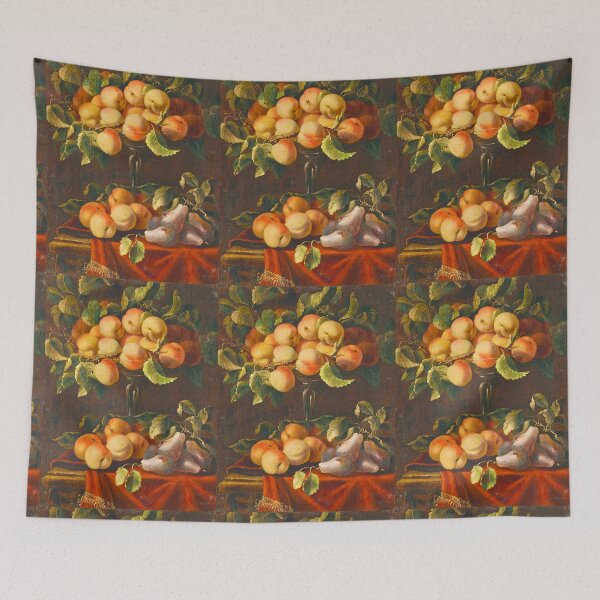 Item preview, Still Life with Fruit and Glass Tazzas by Carlo Manieri (digitally enhanced) designed and sold by Amanda1775.