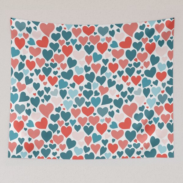 Item preview, Funny hearts pattern designed and sold by HelgaScand.