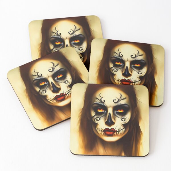 Item preview, DAY-OF-THE-DEAD-FEMALE- Art Illustration designed and sold by Shuvra Gain.