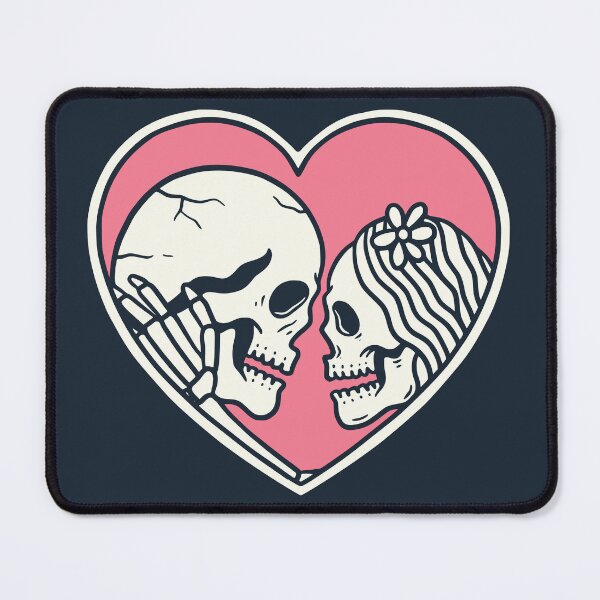 Item preview, Valentine's Couple Skulls designed and sold by rukurustudio.