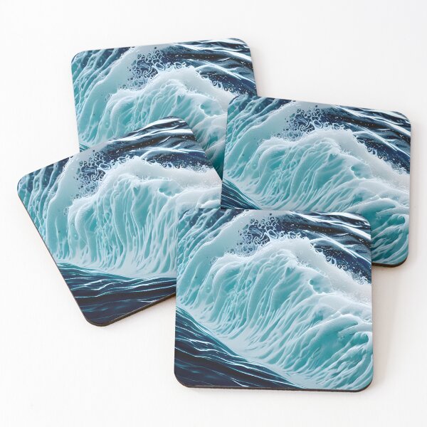 Item preview, blue ocean waves #92 designed and sold by supeart.