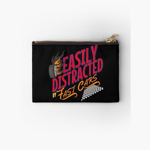 Item preview, Easily Distracted By Fast Cars Speed Checkered Flag Tires Racing Motorsports Drag Racing Race Cars Street Racing Vintage designed and sold by CarantinedChaos.