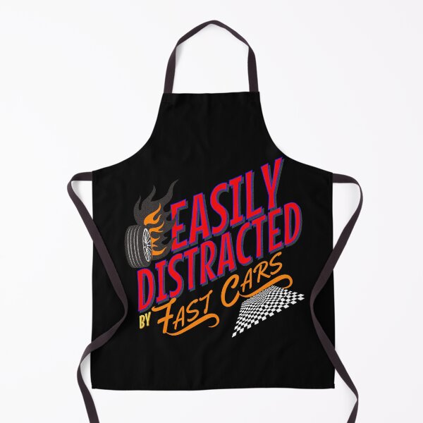 Item preview, Easily Distracted By Fast Cars Speed Checkered Flag Tires Racing Motorsports Drag Racing Race Cars Street Racing Vintage designed and sold by CarantinedChaos.