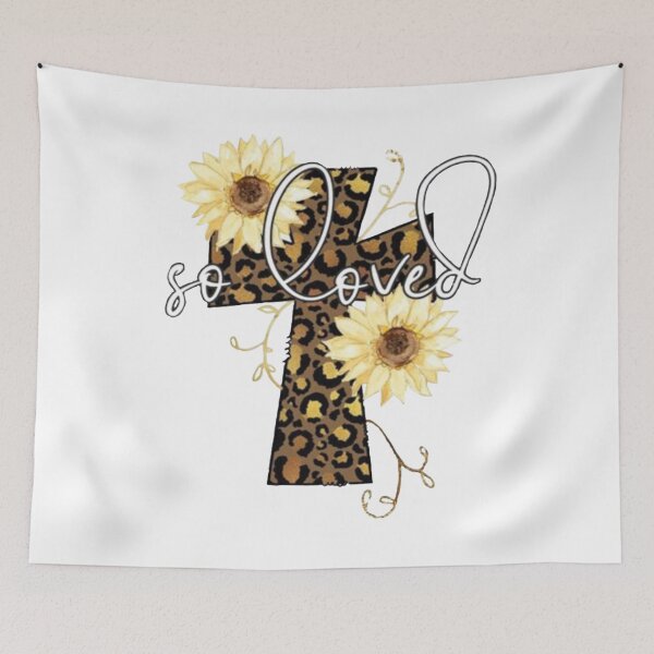 Item preview, Cross Animal Print So Love With Flowers designed and sold by Rowena Jones.