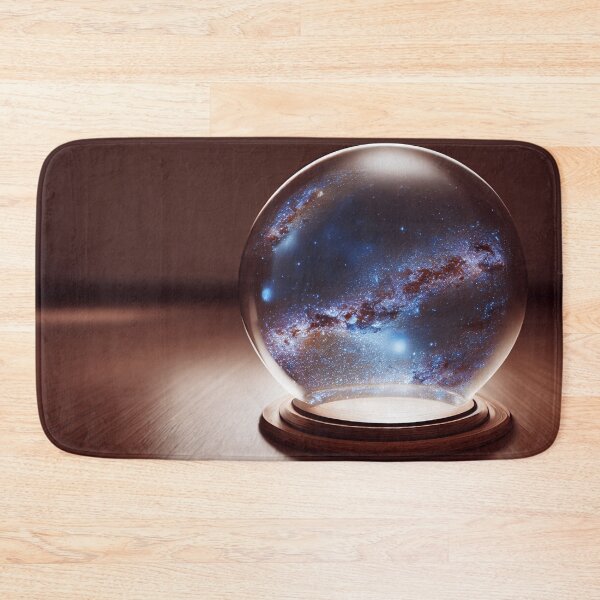 Item preview, Milky Way in a snow globe on a wooden table designed and sold by PM-Artistic.