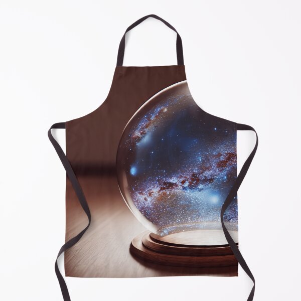 Item preview, Milky Way in a snow globe on a wooden table designed and sold by PM-Artistic.