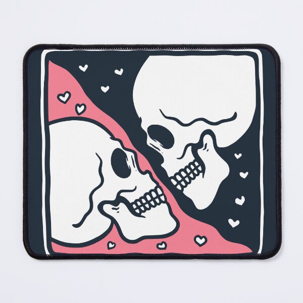 Item preview, Valentine's Couple Skulls designed and sold by rukurustudio.