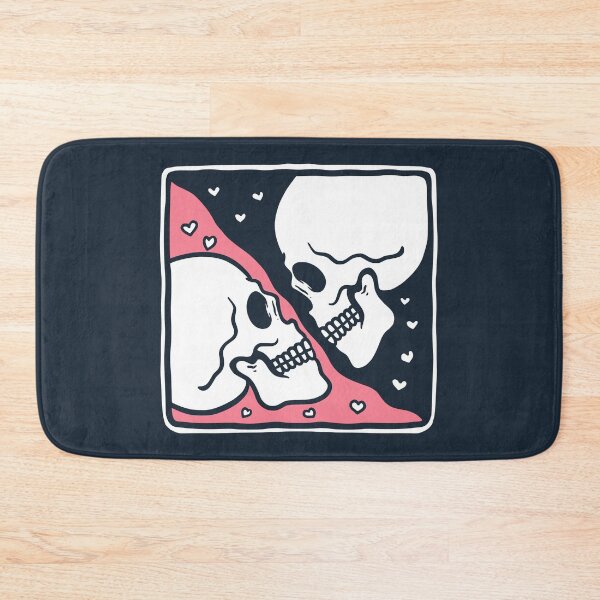 Item preview, Valentine's Couple Skulls designed and sold by rukurustudio.