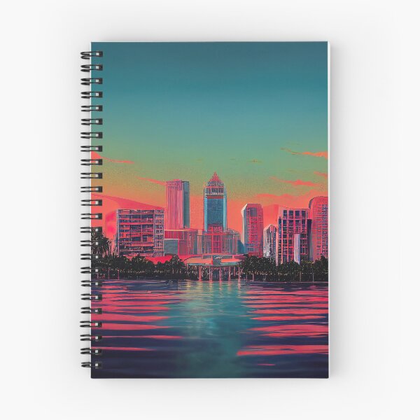 Artikelvorschau, Sonnenuntergang-Florida-Gebäude-Ansicht-Aufkleber entworfen und verkauft von TheCreativeFab.