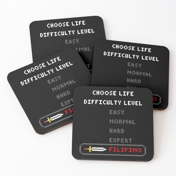 Item preview, Choose Life Difficulty Level Filipino designed and sold by PapaBujuGaming.