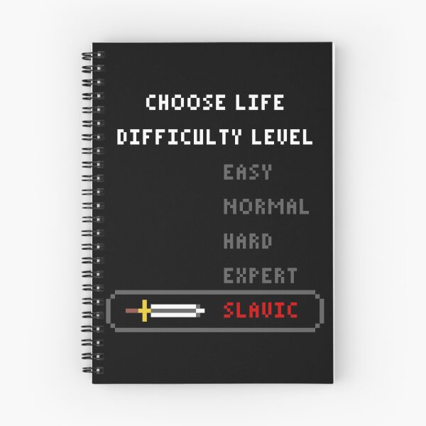 Item preview, Choose Life Difficulty Level Slavic designed and sold by PapaBujuGaming.