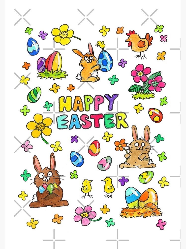 cute-happy-easter-card-greeting-card-for-sale-by-nicolejanes-redbubble