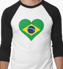 brazil Men's Baseball ¾ T-Shirt