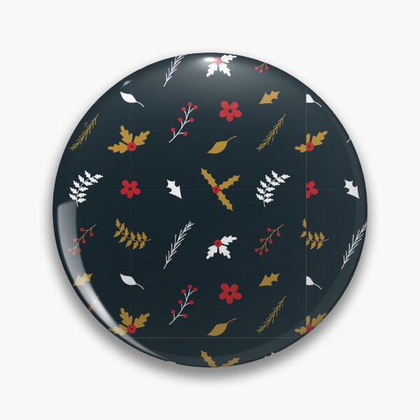 Item preview, Gold Fern Leaves and Red Berries Christmas Holiday Pattern designed and sold by wildberriesph.
