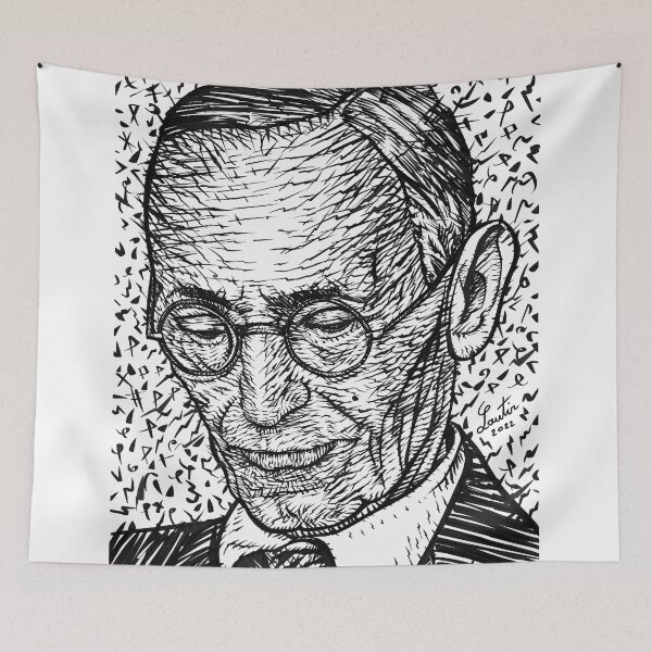 Item preview, HERMANN HESSE ink portrait .2 designed and sold by lautir.