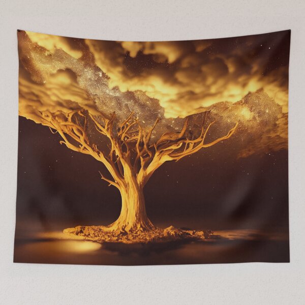 Item preview, Golden Tree with Milky Way designed and sold by PM-Artistic.