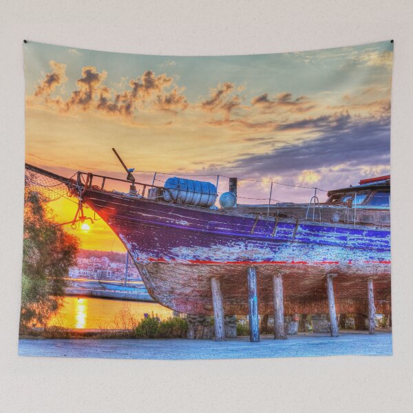 Item preview, Kefalonia, Greek Shipyard Sunset designed and sold by Paul Thompson Photography.