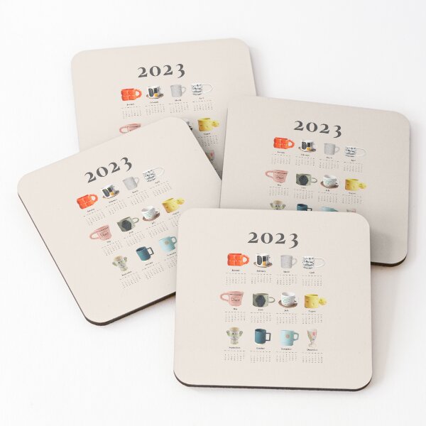 Item preview, 2023 Aesthetic Calendar for Coffee Lovers, Cup Lovers designed and sold by SerenaChoe.