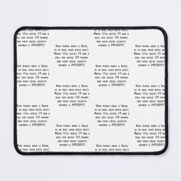 Item preview, Your Middle Name is Ralph designed and sold by beckahbrooks.