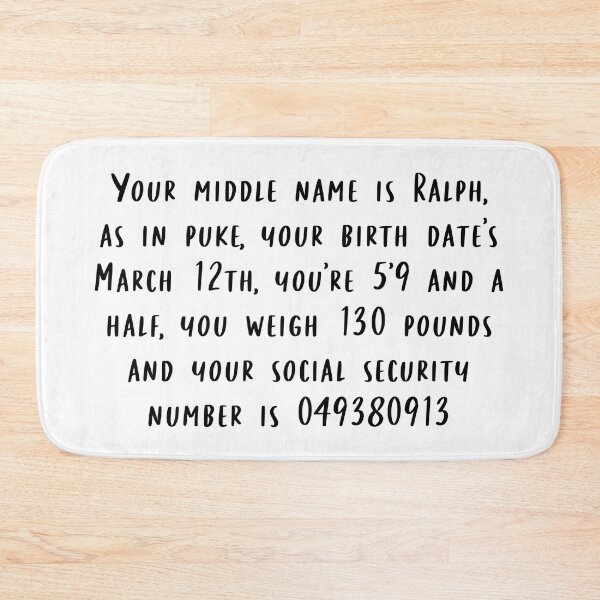Item preview, Your Middle Name is Ralph designed and sold by beckahbrooks.