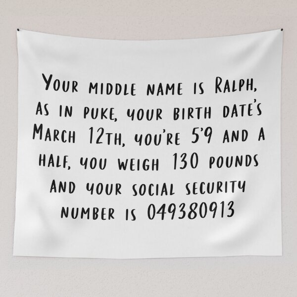 Item preview, Your Middle Name is Ralph designed and sold by beckahbrooks.