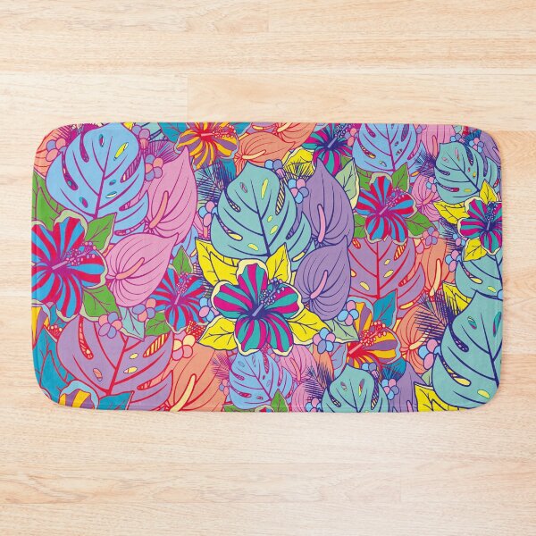 Item preview, colorful Monstera plant, jungle designed and sold by Mauswohn.