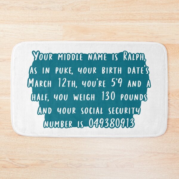Item preview, Your Middle Name is Ralph designed and sold by beckahbrooks.