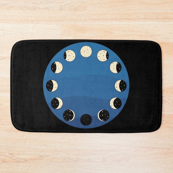 Item preview, Blue Minimalist Phases of the Moon designed and sold by AnAwkwardOtter.