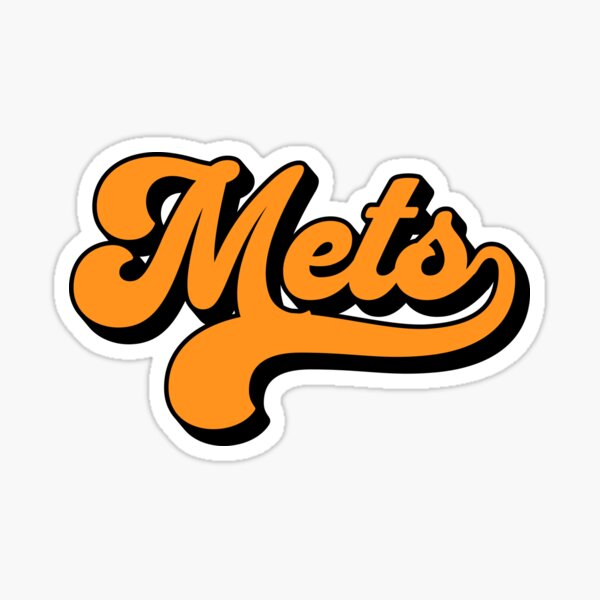 Mets Stylish Handwriting Sports Jersey Team Name - Retro Vintage Hand  Lettering Sticker for Sale by svectormonster