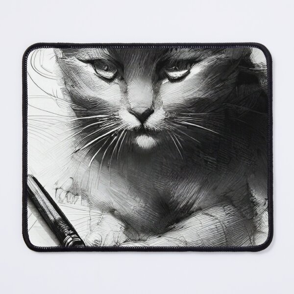 Item preview, cat self portrait designed and sold by Hirek.
