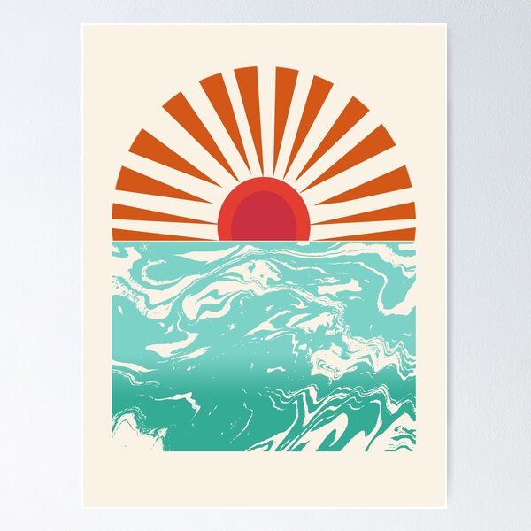 Retro Sunrise Posters for Sale | Redbubble