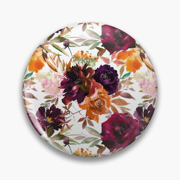 Item preview, Fall Burgundy Orange Rose Floral designed and sold by BeeZBeez.