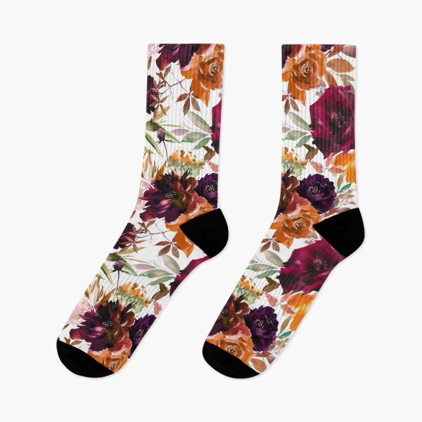 Item preview, Fall Burgundy Orange Rose Floral designed and sold by BeeZBeez.
