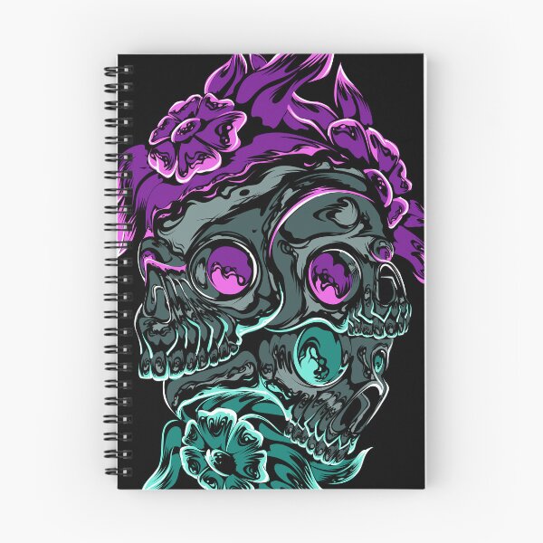Item preview, Death  Skull Flower Colorful Illustration designed and sold by Shuvra Gain.
