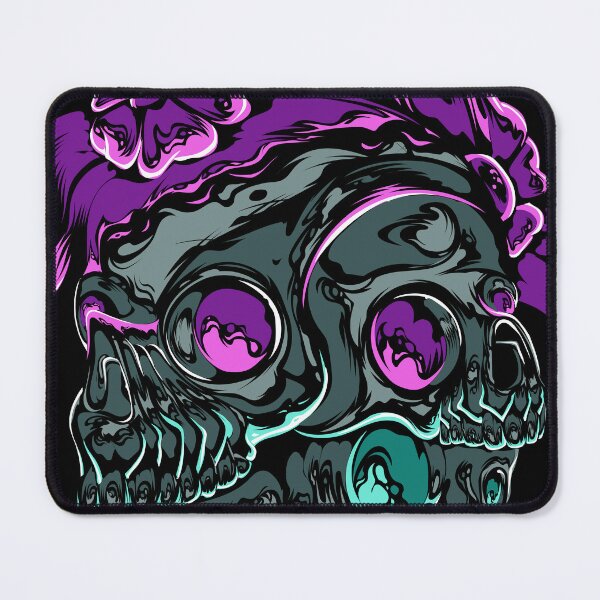 Item preview, Death  Skull Flower Colorful Illustration designed and sold by Shuvra Gain.