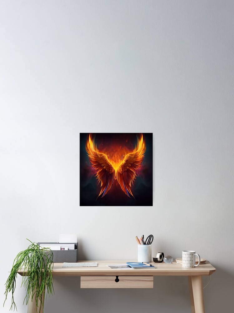 Flaming angel wings version 1
