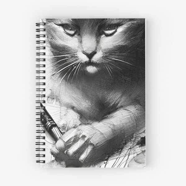 Item preview, cat self portrait designed and sold by Hirek.